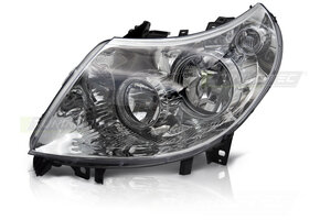 Koplamp links - voor Ducato / Boxer / Jumper 2010-2014 - TYC - chroom