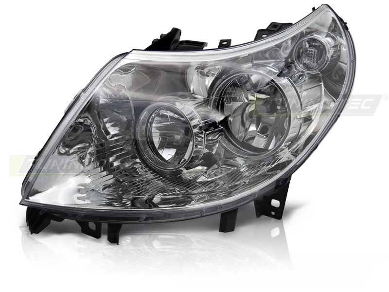 Koplamp links - voor Ducato / Boxer / Jumper 2010-2014 - TYC - chroom