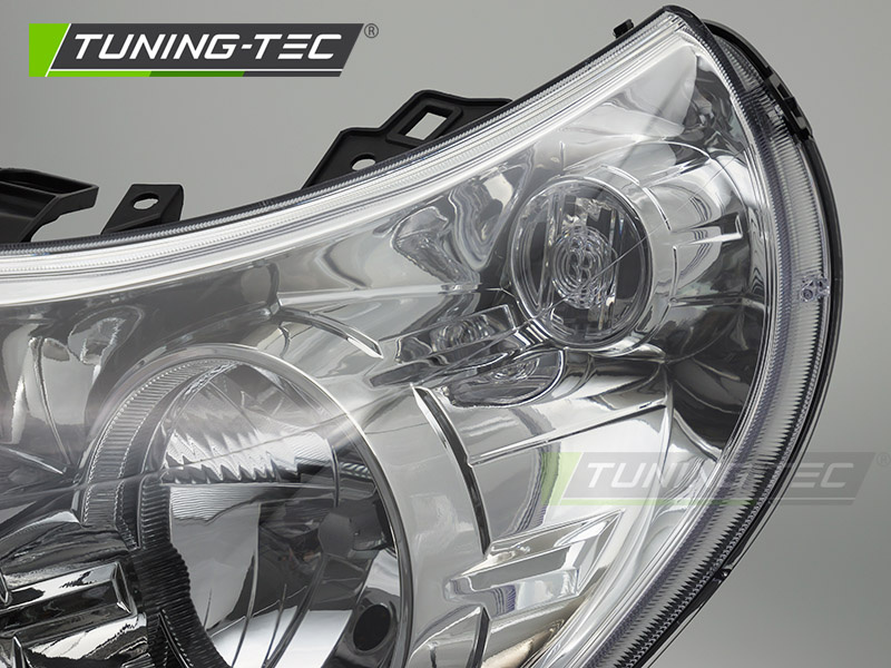 Koplamp links - voor Ducato / Boxer / Jumper 2010-2014 - TYC - chroom