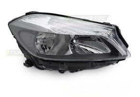 Koplamp rechts geschikt voor Mercedes W176 2012-2018 - TYC - zwart