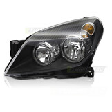 Koplamp links - geschikt voor Opel Astra H 2004-2010 - TYC - zwart