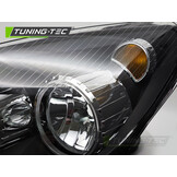 Koplamp links - geschikt voor Opel Astra H 2004-2010 - TYC - zwart