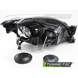 Koplamp links - geschikt voor Opel Astra H 2004-2010 - TYC - zwart