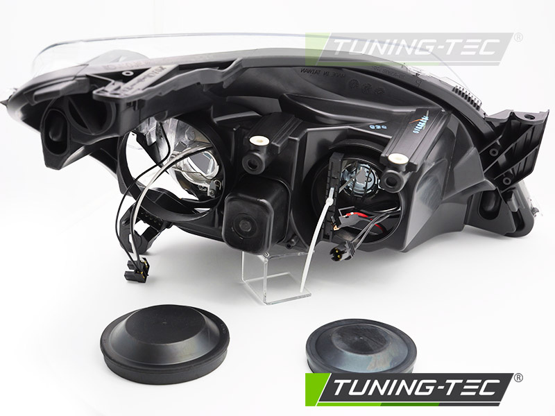 Koplamp links - voor Opel Astra H 2004-2010 - TYC - zwart