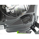 Koplamp links - geschikt voor Opel Astra H 2004-2010 - TYC - zwart