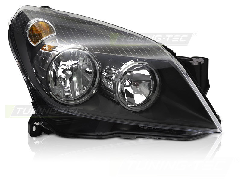Koplamp rechts - geschikt voor Opel Astra H 2004-2010 - TYC - zwart