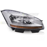 Koplamp rechts - geschikt voor CITROEN C4 Picasso 2006-2010 - TYC - chroom