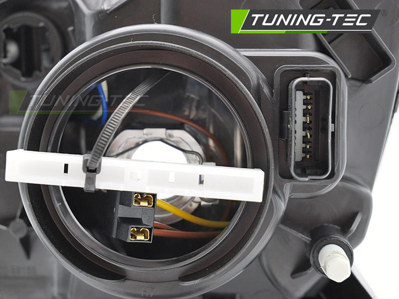 Koplamp links - voor Dacia Duster 2013-2017 - TYC - zwart