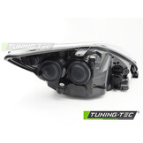 Koplamp links geschikt voor Ford Focus MK2 2008-2010 - TYC - zwart