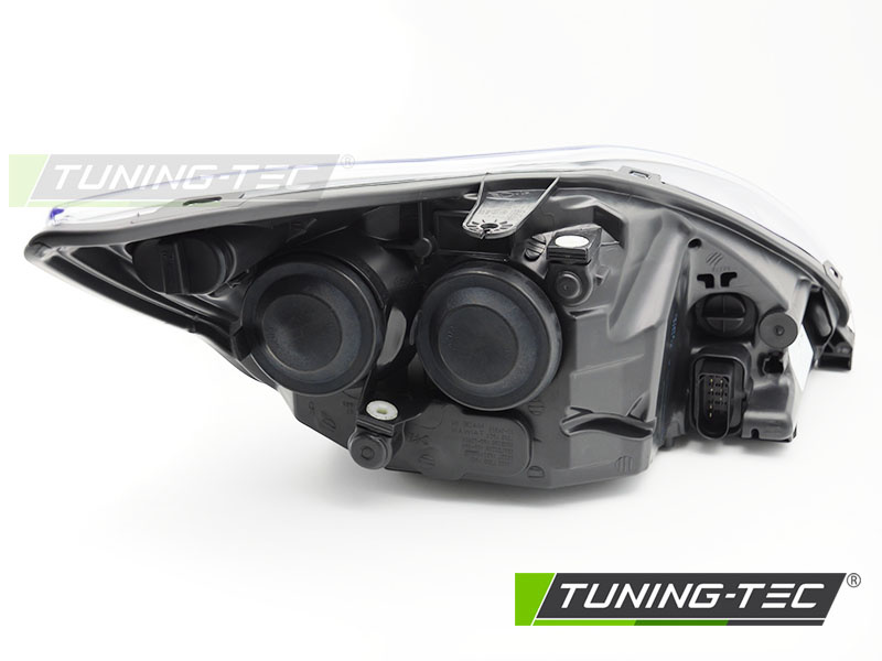Koplamp links - voor Ford Focus MK2 2008-2010 - TYC - zwart