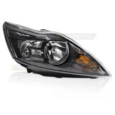 Koplamp rechts geschikt voor Ford Focus MK2 2008-2010 - TYC - zwart