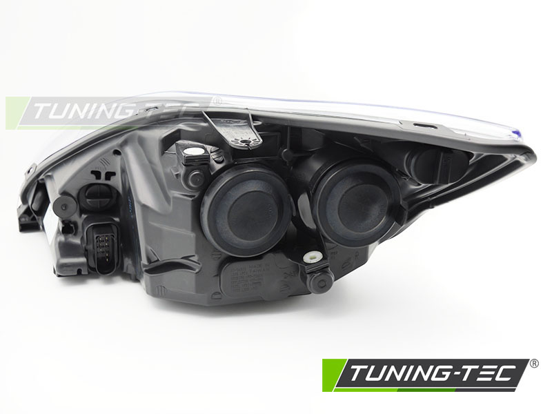 Koplamp rechts - voor Ford Focus MK2 2008-2010 - TYC - zwart