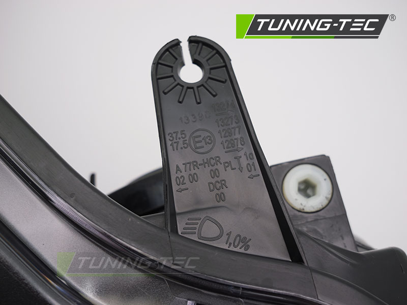 Koplamp rechts - voor Ford Focus MK2 2008-2010 - TYC - zwart