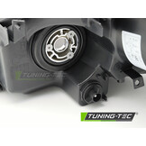 Koplamp links - geschikt voor Honda Civic 2003-2006 hatchback - TYC - zwart