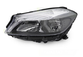 Koplamp links - voor Mercedes W176 2012-2018 - TYC - zwart