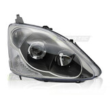 Koplamp rechts - voor Honda Civic 2003-2006 hatchback - TYC - zwart
