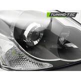 Koplamp rechts - geschikt voor Honda Civic 2003-2006 hatchback - TYC - zwart