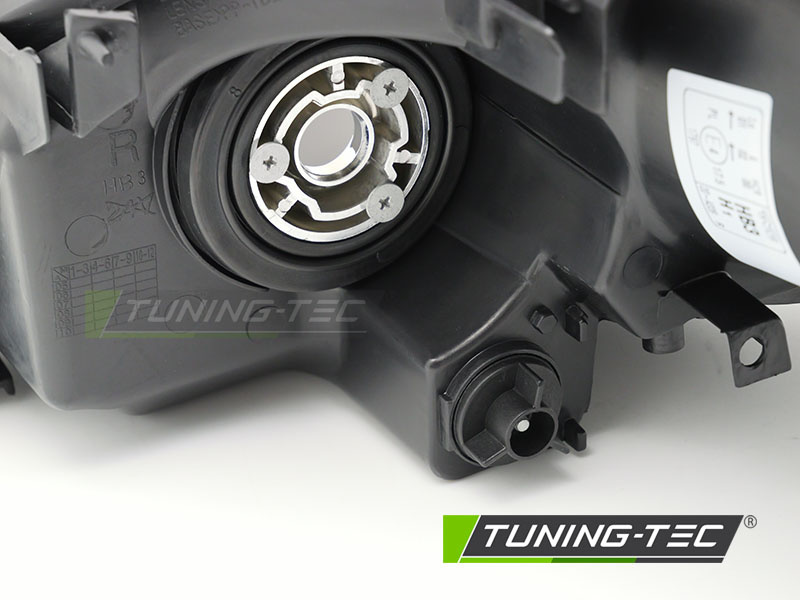 Koplamp rechts - geschikt voor Honda Civic 2003-2006 hatchback - TYC - zwart