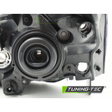 Koplamp rechts - voor Honda Civic 2003-2006 hatchback - TYC - zwart