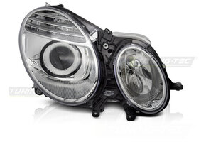 Koplamp rechts geschikt voor Mercedes W211 2006-2009 sedan/combi - TYC - chroom