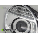 Koplamp rechts geschikt voor Mercedes W211 2006-2009 sedan/combi - TYC - chroom