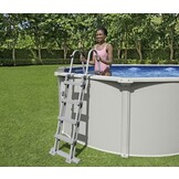 Bestway - zwembadtrap - zwembadladder - 122cm - grijs