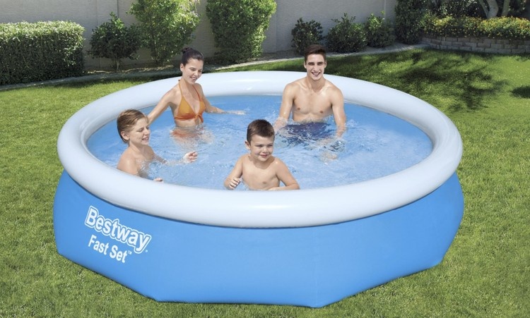 Bestway Fast Set - zwembad met pomp - 305x76cm - 3638L - blauw