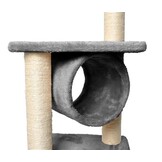 Krabpaal kat - kattenkrabpaal - 90 cm - met muisje - grijs