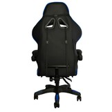 Gamestoel - gaming stoel - voetensteun - blauw zwart