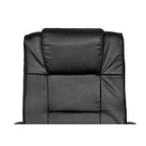 Bureaustoel - zwart - draaibaar - verstelbaar - eco leer