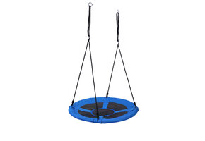 Nestschommel - ronde schommel - 100 cm - tot 150 kg - blauw