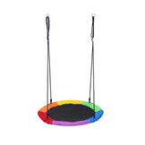 Nestschommel - ronde schommel - 100 cm - tot 150 kg - regenboog