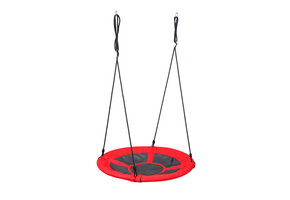Nestschommel - ronde schommel - 100 cm - tot 150 kg - rood