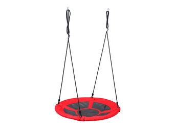 Nestschommel - ronde schommel - 100 cm - tot 150 kg - rood