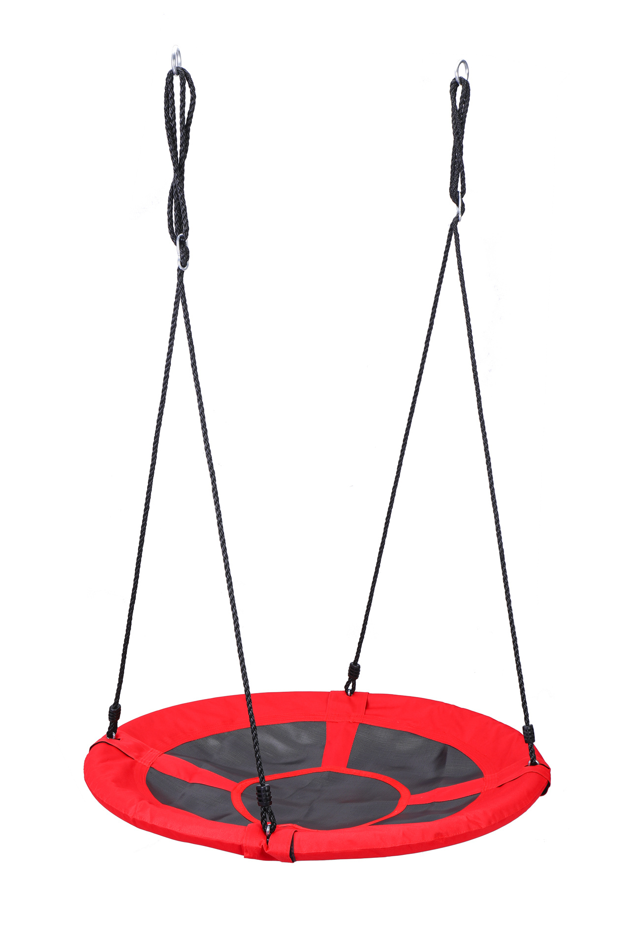 Nestschommel - ronde schommel - 100 cm - tot 150 kg - rood