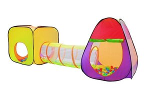 Pop up speeltent - met tunnel en 200 ballen - 280x83x100cm