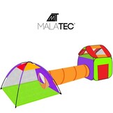 Pop up speeltent - met tunnel en 200 ballen - 280x83x100 cm
