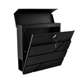 Brievenbus - wandbrievenbus - 37x10x37cm - antraciet