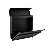 Brievenbus - wandbrievenbus - 37x10x37cm - antraciet