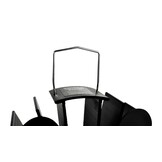 Kachelventilator - openhaard ventilator - vijf bladen - zwart