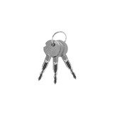 Kluis - met sleutel - kleine kluis - staal - 17x23x17cm