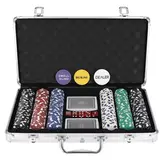 Poker set met koffer - 300 chips - 39 x 27 x 7 cm