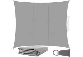 Schaduwdoek - waterdicht - rechthoek - 4x3 m - grijs