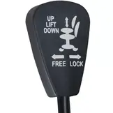 Bureaustoel - zwart - mesh - 46-57 cm zithoogte