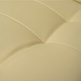 Bureaustoel - eco-leer - beige - voetensteun - 102-110 cm