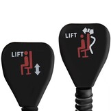 Bureaustoel - eco-leer - beige - voetensteun - 102-110 cm