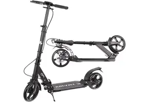 Stuntstep - 90-105 cm - opvouwbaar - zwart