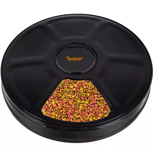 Automatische voerbak kat - voerautomaat - 6 bakjes - 150 ml