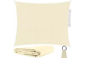 Schaduwdoek - waterdicht - rechthoek - 4x3 m - beige