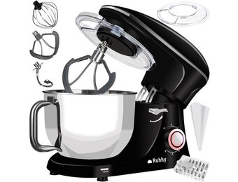 Keukenmachine met spuitzak - keukenapparaat - zwart - 2200W